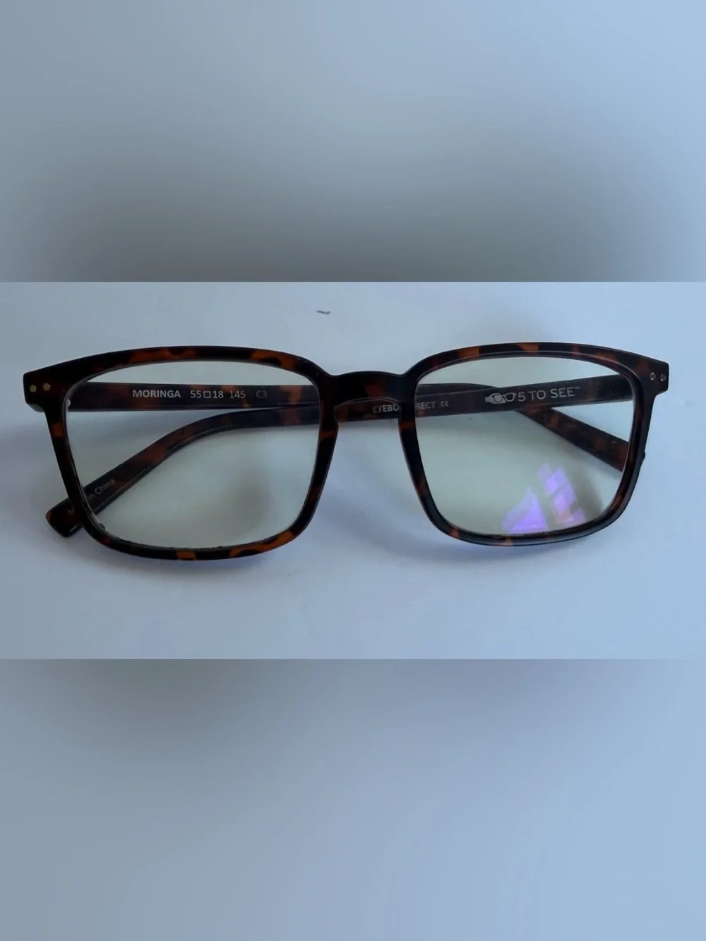 EyeBuyDirect Moringa C3 Tortoiseshell Eyeglasses Frame ONLY 55-18-145 5 TO SEE